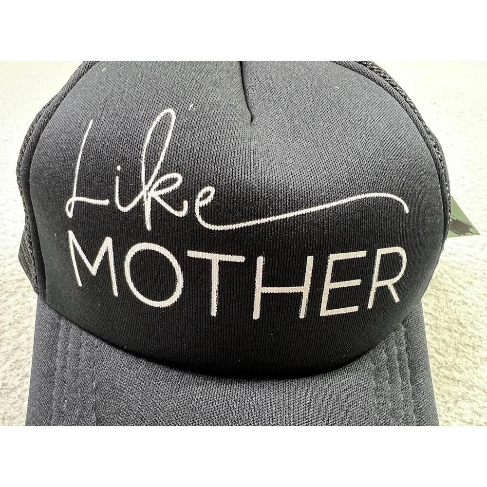 Little Arrows Like Mother Hat Cap Strap Back Black Mesh‎ Trucker Womens